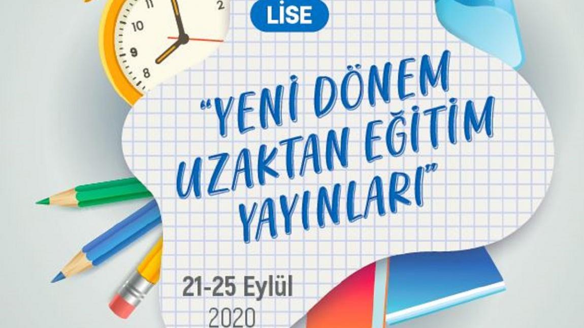 TRT EBA TV LİSE Yeni Dönem Uzaktan Eğitim Yayınları (21-25 Eylül 2020)